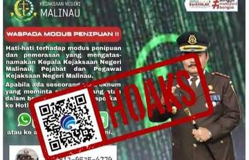 Hoaks Akun WhatsApp Kepala Kejaksaan Negeri Malinau
