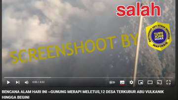 Hoaks Abu Vulkanik Gunung Merapi Kubur 12 Desa 