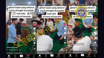 Hoaks Gibran Bagi-bagi Uang di Pondok Kyai Said