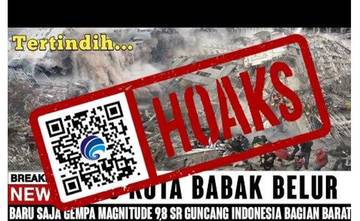 Hoaks Unggahan Video Gempa 9,8 M