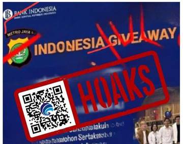 Hoaks Giveaway Mengatasnamakan BI dan Polda Metro Jaya