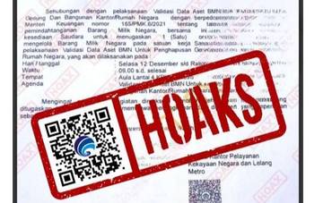 Hoaks Surat Validasi Data Aset BMN KPKNL Metro