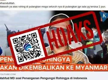 Hoaks Mahfud MD Pulangkan Pengungsi Rohingya ke Myanmar
