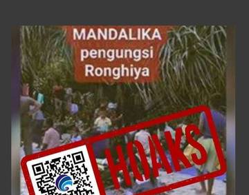 Hoaks Pengungsi Rohingya Terdampar di Mandalika