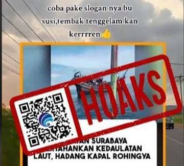 Hoaks Video Nelayan Surabaya Hadang Kapal Pengungsi Rohingya