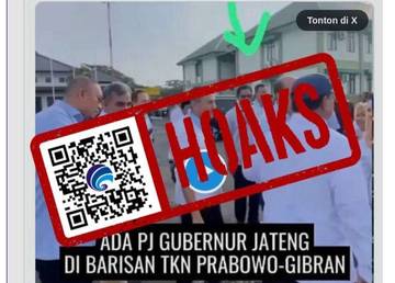 Hoaks Pj. Gubernur Jateng di Barisan TKN Prabowo-Gibran