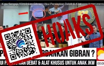 Hoaks KPU Persiapkan Debat dan Alat Khusus Gibran