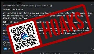 Hoaks Pengungsi Rohingya di Pulau Galang 