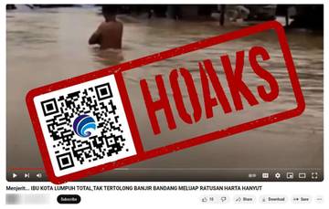 Hoaks Video Banjir Bandang 10 Meter Ibu Kota