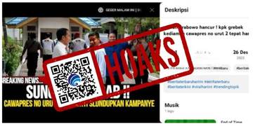 Hoaks  KPK Grebek Kediaman Cawapres Gibran