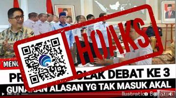 ​Hoaks Video 12 Menit Prabowo Tolak Debat Ketiga
