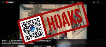 Hoaks Dua Ibu Kota Terbelah Akibat Gempa