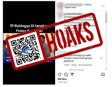 Hoaks Puluhan Pengungsi Rohingya Ditangkap Polres Bengkulu
