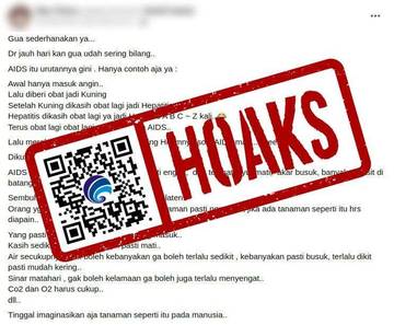 Hoaks Konsumsi Obat Sebabkan Hepatitis dan AIDS