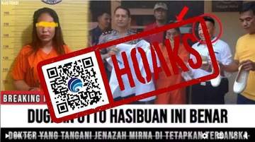 Hoaks Dokter Tangani Mirna Salihin Ditetapkan Tersangka