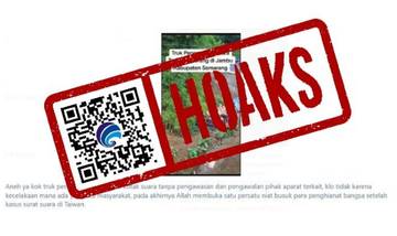 Hoaks Truk Logistik Pemilu Terguling di Semarang 