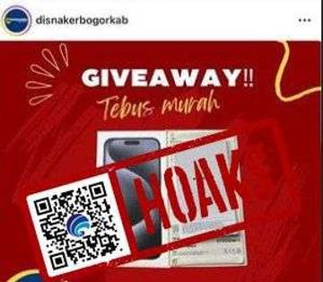 Hoaks Tebus Murah iPhone Melalui Disnaker Bogor