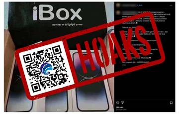 Hoaks Instagram Prokopim Kabupaten Magetan Tawarkan iPhone Murah