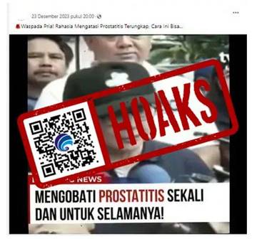 Hoaks Mantan Menkes Nila Moeloek Kembangkan Obat Prostatitis