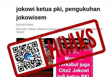 Hoaks Video 'Jokowi Ketua PKI, Pengukuhan Jokowisem'