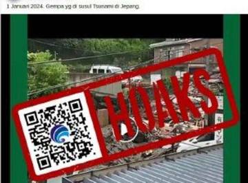 Hoaks Video Gempa Bumi Disusul Tsunami di Jepang 