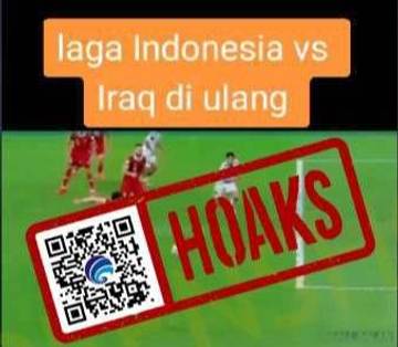 Hoaks Laga Ulang Indonesia vs Iraq Piala Asia