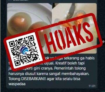 Hoaks Telur Berwarna Bening Sebagai Telur Plastik
