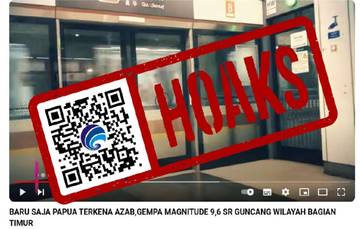 Hoaks Gempa Bermagnitudo 9,6 Guncang Papua