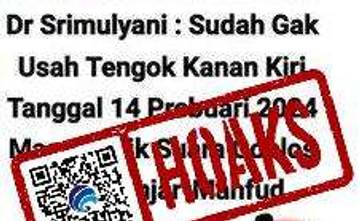 Hoaks Poster Menkeu Sri Mulyani Dukung Ganjar-Mahfud
