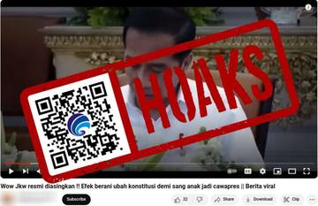 Hoaks Keluarga Presiden Jokowi Diasingkan Akibat Mengubah Konstitusi