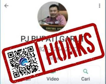 Hoaks Akun WhatsApp Pj Bupati Garut Barnas Adjidin