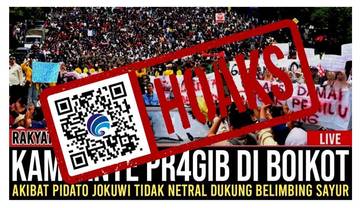 ​Hoaks Video Berita Kampanye Prabowo-Gibran Diboikot Masyarakat