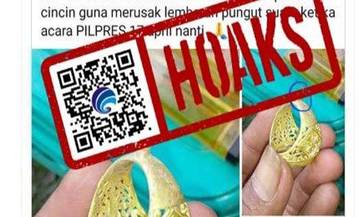 Hoaks Cincin Lancip Perusak Surat Suara Pemilu