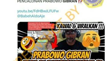 Hoaks Video Sidang Diskualifikasi Gibran di PN Jakpus