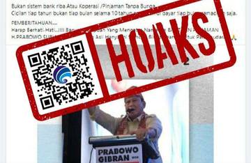 Hoaks Program Pinjaman Dana Catut Nama Menhan Prabowo 
