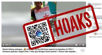 Hoaks Video Surat Suara Bergambar Palu Arit