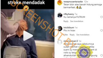 Hoaks Cara Menghadapi Stroke Mendadak Tekan Bibir Atas 