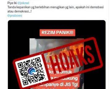 Hoaks Bus Gratis Pendukung Kampanye 01 Dibakar
