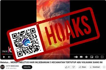 Hoaks Akibat Erupsi Merapi 5 Kecamatan Tertutup Abu 
