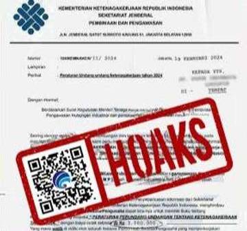  Hoaks Kementerian Ketenagakerjaan Pungut Biaya Informasi Peraturan Perundang-undangan