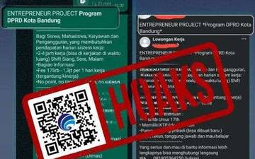 Hoaks Program Proyek Wirausaha Loker DPRD Kota Bandung