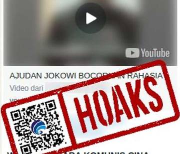 Hoaks Warga Negara Komunis Tiongkok jadi Presiden RI