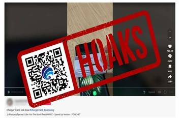Hoaks Video Berisi Kartu Pengisi Daya Ponsel