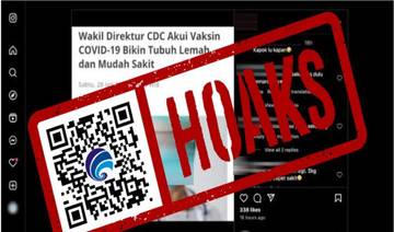 Hoaks Vaksin Covid-19 Akibatkan Tubuh Lemah Mudah Sakit