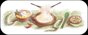 Google Doodle Rayakan Papeda Kuliner Khas Papua