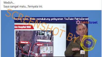 [HOAX] IDF: Bawah Tanah Rumah Sakit Indonesia jadi Pusat Komando Kontrol Hamas