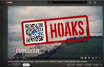 Hoaks Jakarta Tenggelam Diterjang Gelombang Tsunami