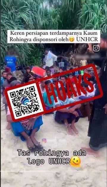 [HOAKS] UNHCR Sponsori Kedatangan Pengungsi Rohingya ke Indonesia