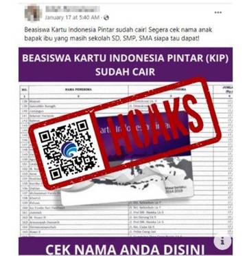 [HOAKS] Tautan Pencairan Beasiswa Kartu Indonesia Pintar