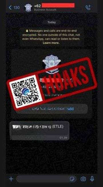 [HOAKS] APK Konfirmasi E-Tilang (ETLE) Melalui WhatsApp